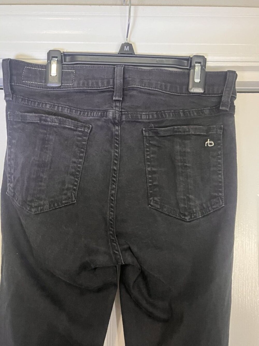 Rag & Bone Women Black Skinny Jeans Size 29 10" Rise Stretch Classic Fit Denim - Picture 7 of 13